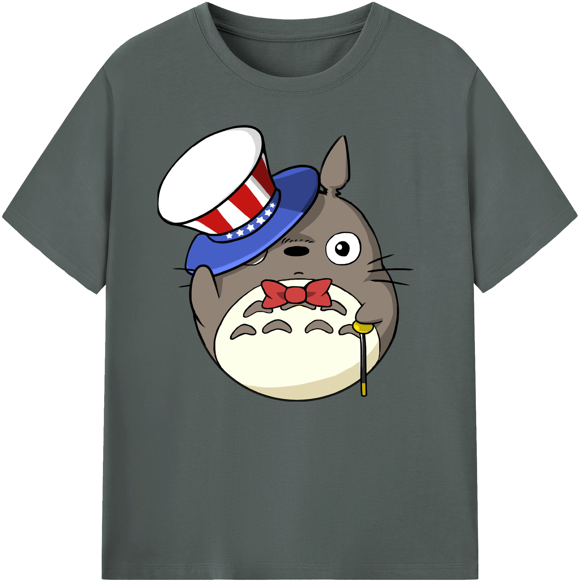（画像用） となりのトトロ 草壁メイ 草壁サツキ My Neighbor Totoro Satsuki Kusakabe Mei Kusakabe 綿100％ メンズ半袖Tシャツ｜肌触りやわらか＆通気性